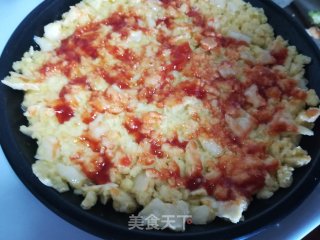 鸡蛋馒头披萨的做法步骤：5