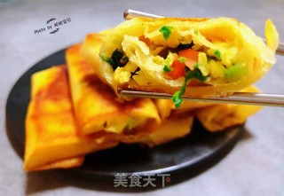 #街头小吃#时蔬煎饼的做法步骤：16