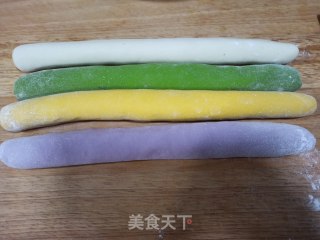 四色蒸春饼的做法步骤：3