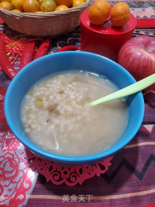 绿豆洋薏仁汤的做法步骤：6