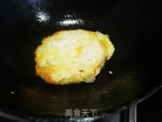 鸡蛋菠菜素炒饼的做法步骤：7