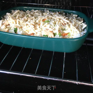 鸡肉焗饭的做法步骤：13