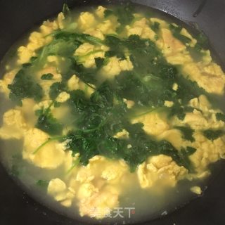 香菜柴鸡蛋汤的做法步骤：6