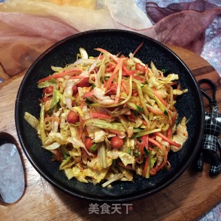 响油三丝的做法步骤：8