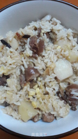 腊肠饭的做法步骤：17