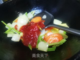 水果咕咾虾的做法步骤：6