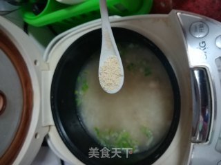 扇贝肉蚝豉粥的做法步骤：11