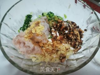 春日应季美食——虾仁青菜水晶饺的做法步骤：7