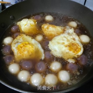 汤圆鸡蛋黄酒的做法步骤：3