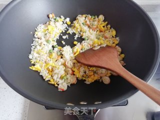 时蔬炒饭的做法步骤：8
