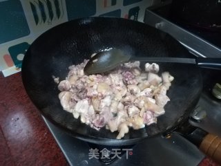 肉菜——沙姜炒鸡的做法步骤：4