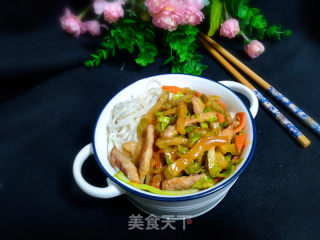 榨菜肉丝面的做法步骤：15