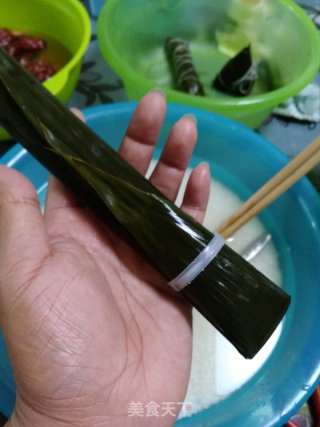 竹筒形粽子的做法步骤：5