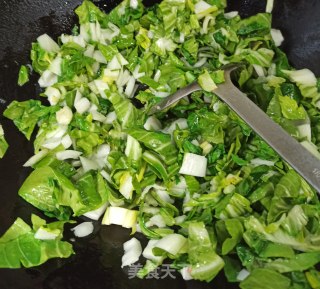 青菜烫饭的做法步骤：3