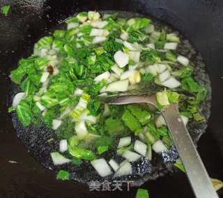 青菜烫饭的做法步骤：4