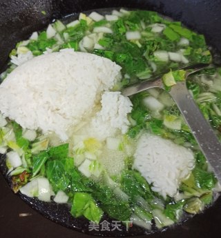 青菜烫饭的做法步骤：5