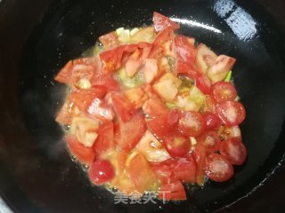 西红柿鸡蛋豆角过水捞面的做法步骤：10