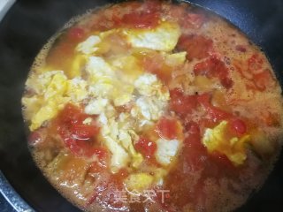 西红柿鸡蛋豆角过水捞面的做法步骤：15