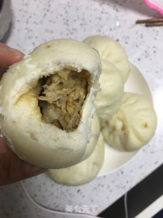 白菜鸡肉包的做法步骤：12