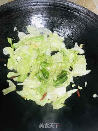 手撕包菜的做法步骤：3