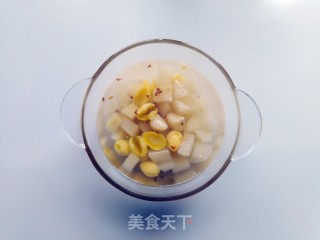 生梨荸荠白果汤的做法步骤：7