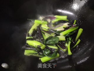 清炒菜苔的做法步骤：6