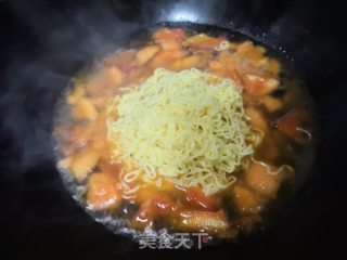 番茄肉圆面的做法步骤：4