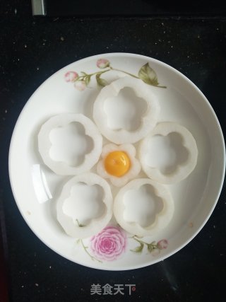清蒸肉末花心萝卜的做法步骤：6