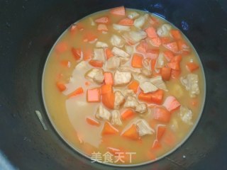 胡萝卜肉丁焖饭的做法步骤：10