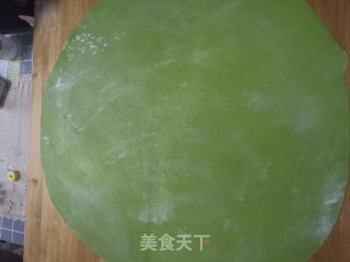 手擀菠菜面的做法步骤：3