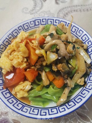 手擀菠菜面的做法步骤：7
