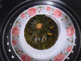 蒸糯米南瓜盅的做法步骤：7