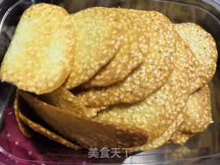 芝麻脆饼的做法步骤：12