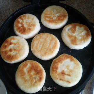 红豆发面小饼的做法步骤：9