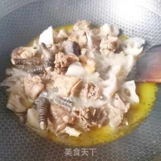 藕块烧鸡的做法步骤：6