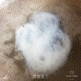 粉丝拌白菜心的做法步骤：4