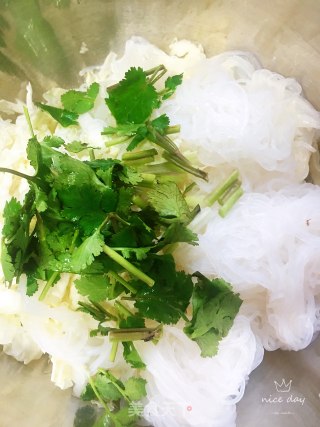粉丝拌白菜心的做法步骤：5