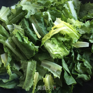 低脂油麦菜的做法步骤：6
