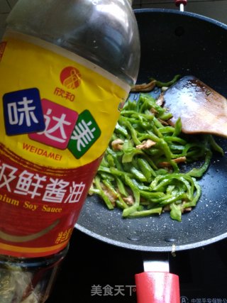 苦瓜炒肉丝的做法步骤：7
