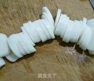 豆苗里脊肉年糕汤的做法步骤：4
