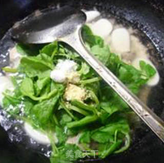 豆苗里脊肉年糕汤的做法步骤：9
