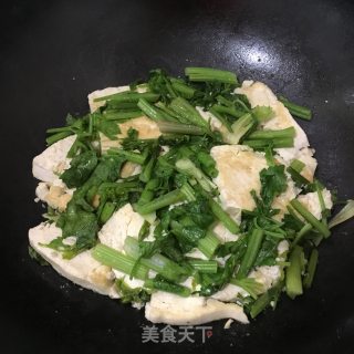 香芹香煎豆腐的做法步骤：7