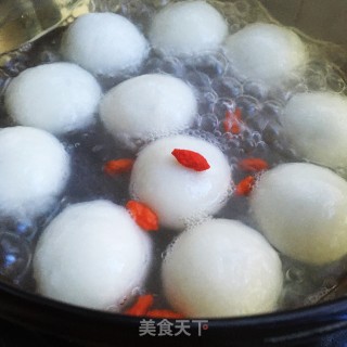 桂花枸杞汤圆的做法步骤：6