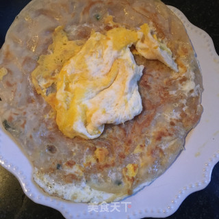 培根鸡蛋手抓饼的做法步骤：5