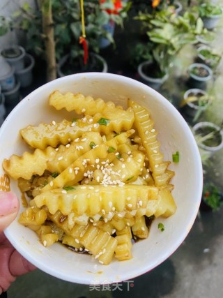 双味天蚕土豆的做法步骤：4
