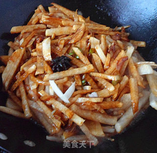 肉片烧白萝卜的做法步骤：6