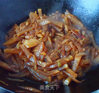 肉片烧白萝卜的做法步骤：7