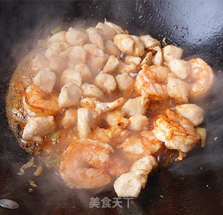 鲜虾鸡里蹦的做法步骤：8