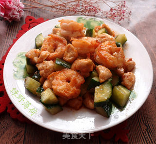 鲜虾鸡里蹦的做法步骤：10