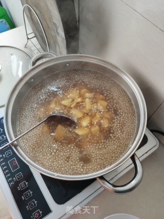 芝麻汤圆番薯西米糖水的做法步骤：8